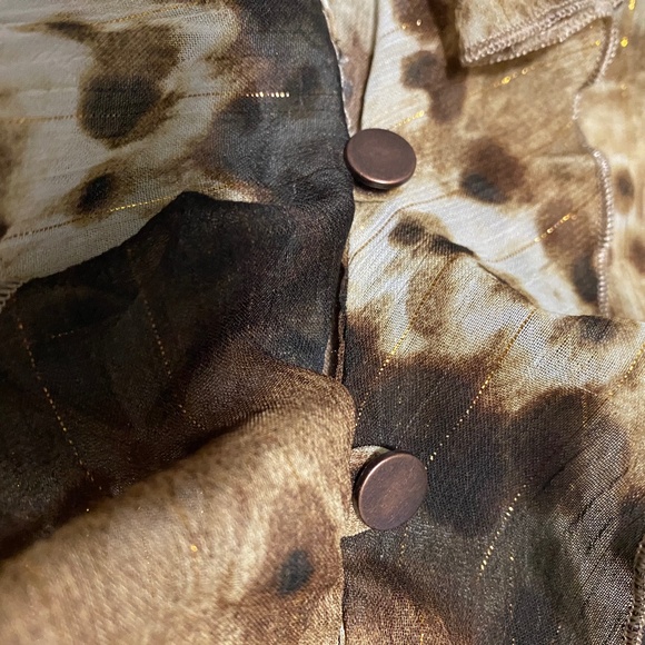 Zara Tie-dye Ruffled Top - Picture 4 of 9